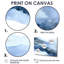Sapphire Blue Nebula VII - Art mural moderne 4 pièces-2086205201-2086205203