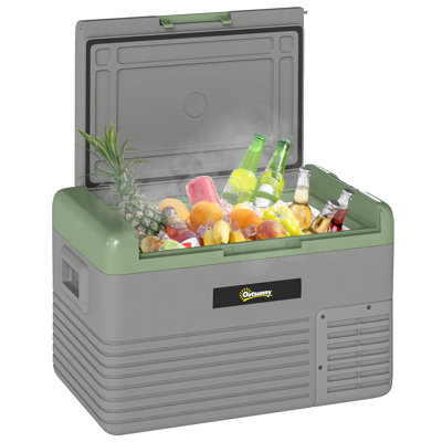 Brayden 30L Car Refrigerator 12V Portable Freezer for Camping, Light Green