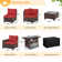 Lekeysha 10 - Person Patio Conversation Sets with Cushions