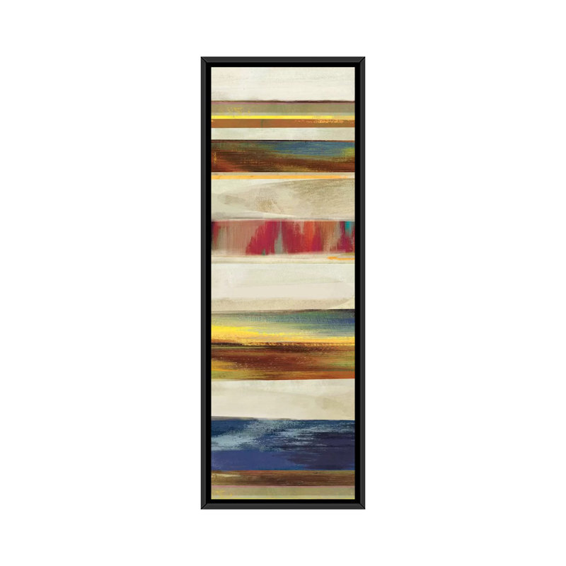 Composition, impression sur toile enroulée, H 60 po x l 20 po x P 1,5 po, Toile tendue
