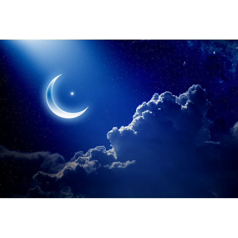 Eid Mubarak Background - Wrapped Canvas Print, 61cm H x 91cm W x 3.8cm D