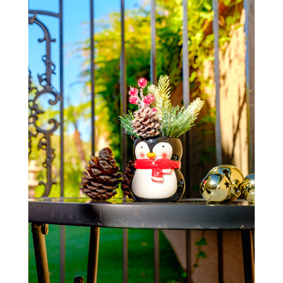 Arbre de Noël vert floqué / givré