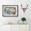Wild Rhino in Abstract - Picture Frame Painting Print-55612076-55612075