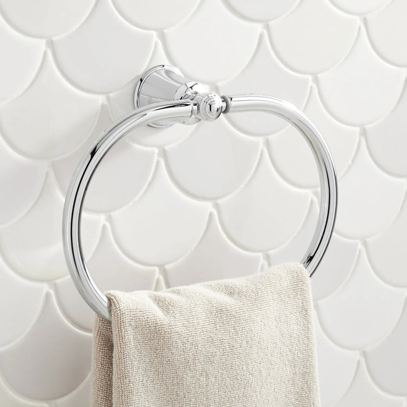 Cooper Collection Wall-Mount Towel Ring, Chrome