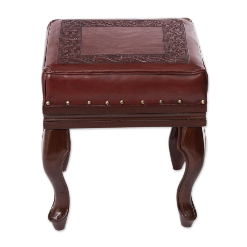 Leather Ottoman