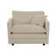 Ensemble de 2 fauteuils modernes avec accoudoirs rembourrés en chenille haut de gamme