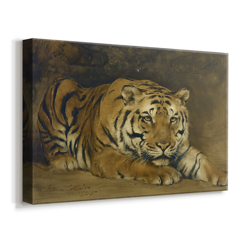 A Tiger-John Collier-Gallery, toile tendue - 1885, 8 x 12