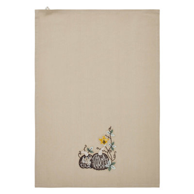 Torchon d'automne citrouille 19 x 28
