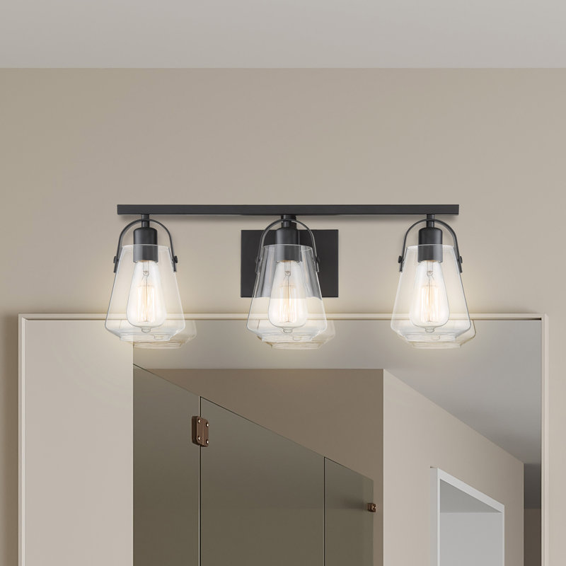 Powers 3 - Light Dimmable Vanity Light, Matte Black