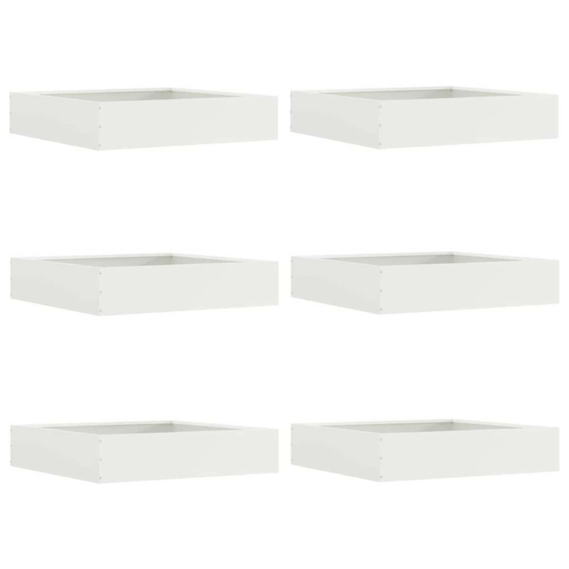 13 cm H Steel, 13cm H x 60cm W, White