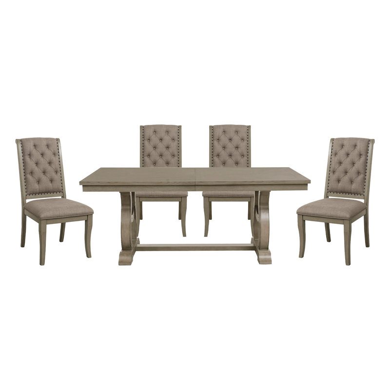 Ensemble de table et chaises de salle à manger extensible Classic Luxury