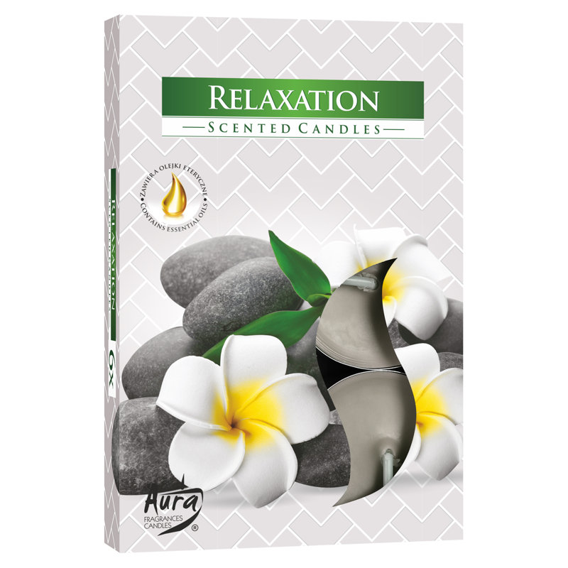 Relaxation Scented Tealight Candle with Glass Holder