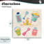 «Fun In The Sun Beach Pails», plaque murale par Dina June