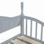 Lit de jour en bois avec couchette, lit de jour extensible avec deux tiroirs de rangement-987636755