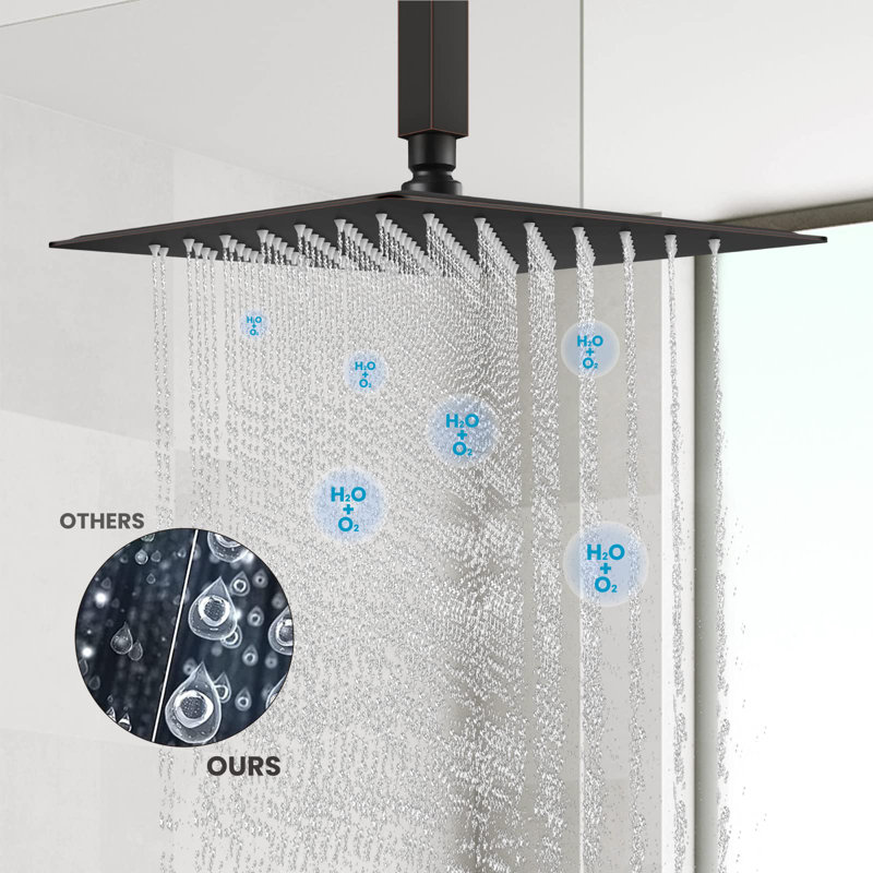 Rain Fixed Shower Head 2.0 GPM GPM, Oil Rubbed Bronze