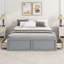 Base de lit plateforme en bois avec 6 tiroirs-209306593