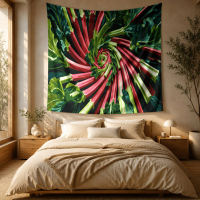 Vegetables Rhubarb Wall Tapestry