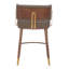 Tabouret de bar Brew brun et noyer
