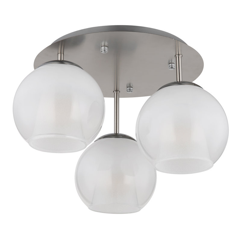 Jaxony Flush Mount, Brushed nickel