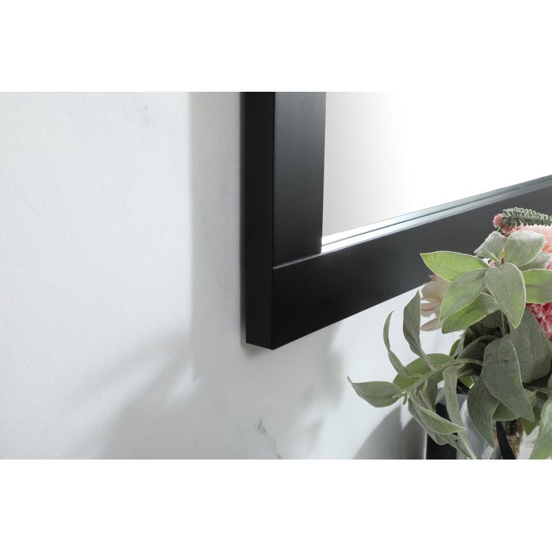 Miroir d'appoint Rosenow, Noir, H 36 po x l 48 po