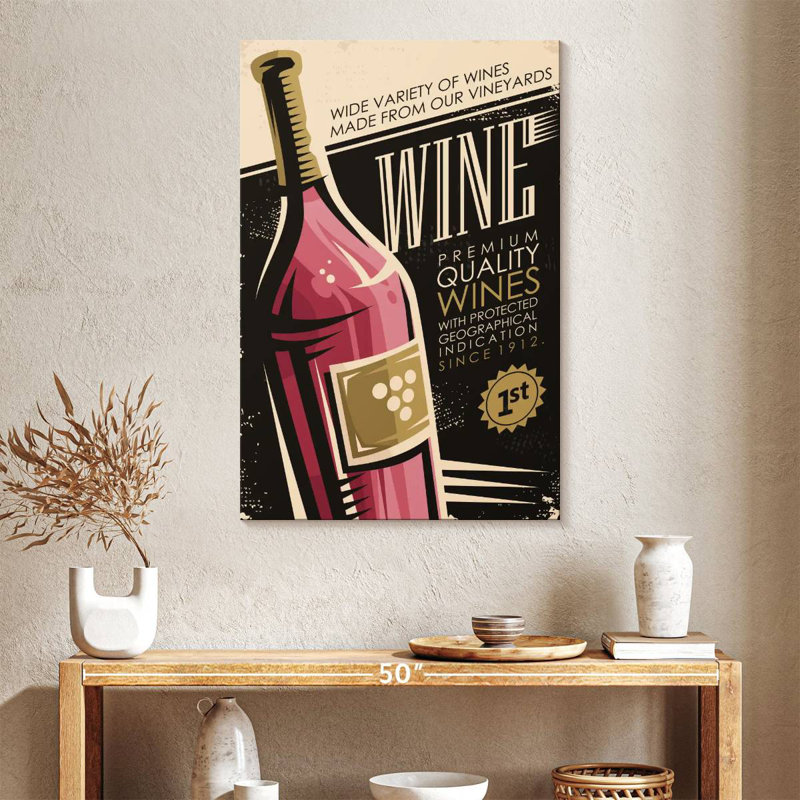 Yarlin Premium Red Wine Poster, 39" H x 26" W