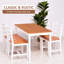 Ensemble de salle à manger de cuisine moderne 5 pièces, 24 po x 42 po, blanc, fabrication robuste, assemblage facile, design moderne