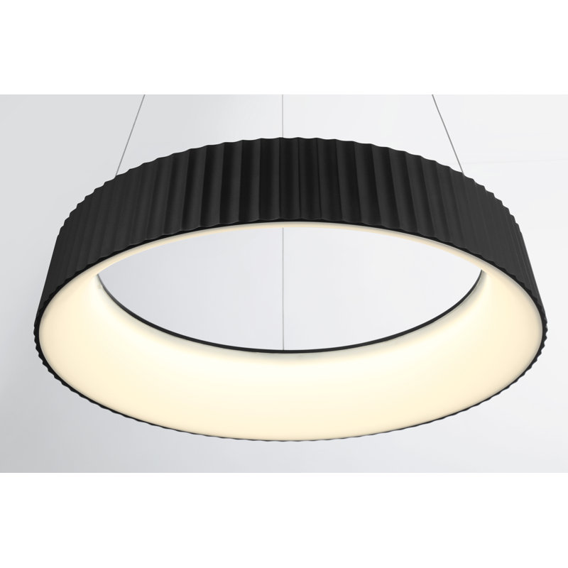 George Kovacs Star Gate LED Pendant In Coal Finish, 4.5" H x 23.5" W