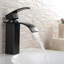Robinet de lavabo de salle de bain contemporain - 1 trou avec valve à cartouche, lavabo simple en bronze à finition rouille,