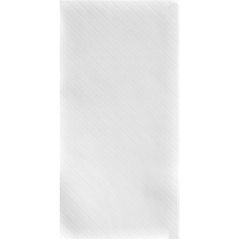 MirroFlex matelassé de 4 pi x 8 pi Panneaux muraux PVC PVC 3D - Blanc brillant (32 pieds carrés / feuille)