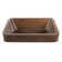17" Rectangle Skirted Vessel Hammered Copper Sink