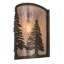 Rustic Lodge 1 - Light Flush Mounted Sconce