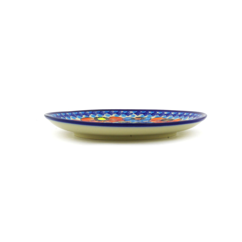 Assiette d’apéritif de poterie polonaise 8 po