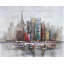 Paysage urbain avec relief typographique - reproduction encadrée-121072578-121072579