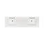 Meuble-lavabo double 72 po avec plateau en marbre Deraney