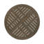 Table en bois gris rustique - taille 27,5 po