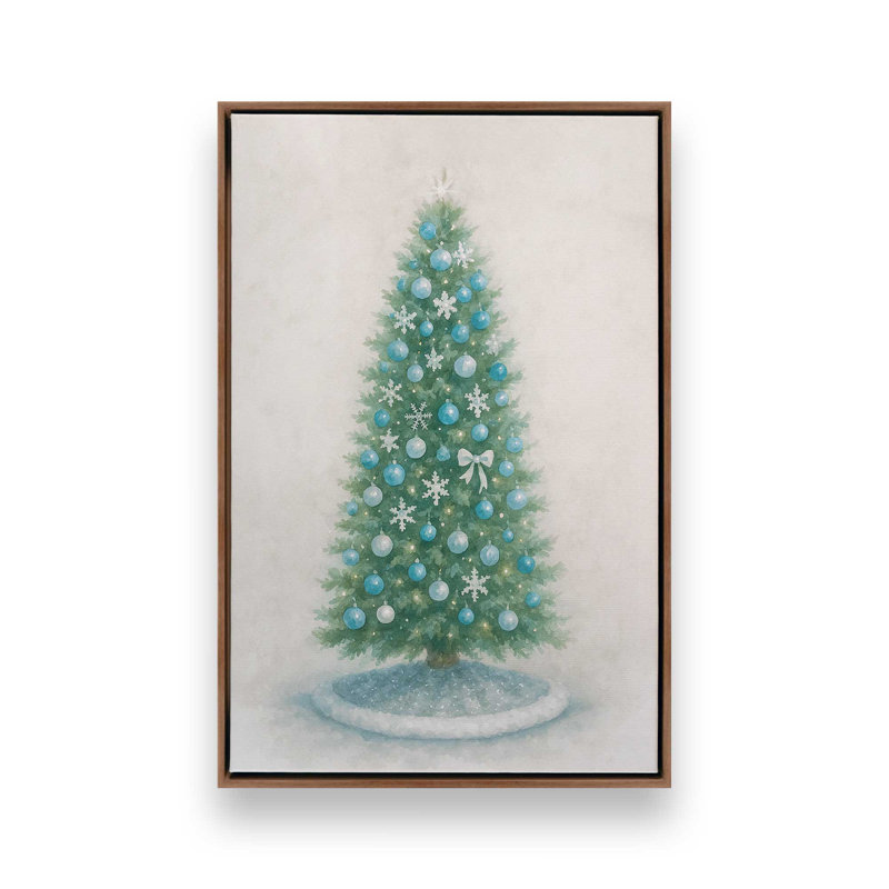 Impression sur toile Frosted Elegance, Noyer, H 48,75 po x l 32,75 po