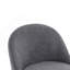 Chaise rembourrée en tissu et fer