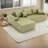 Compression Sectionals Faux Leather L Shaped Modern Sofa for Home