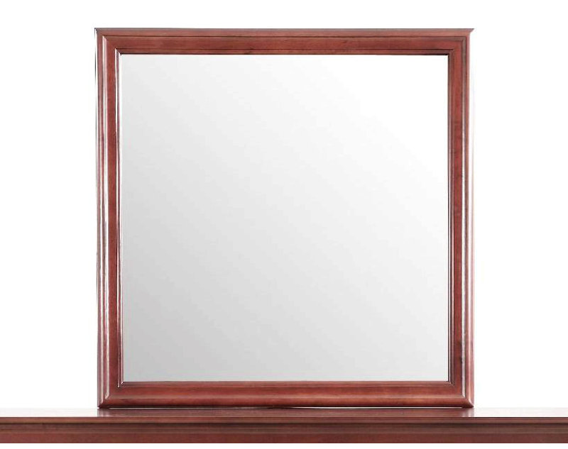 Miroir rectangulaire, cerise, 38 po x 38 po, Brun, Carrée