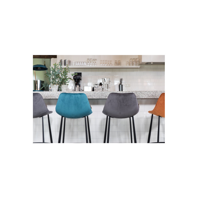 Franky Counter Stools, Counter Stool (26” Seat Height), Gray