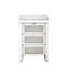 Table de chevet 3 tiroirs en argent
