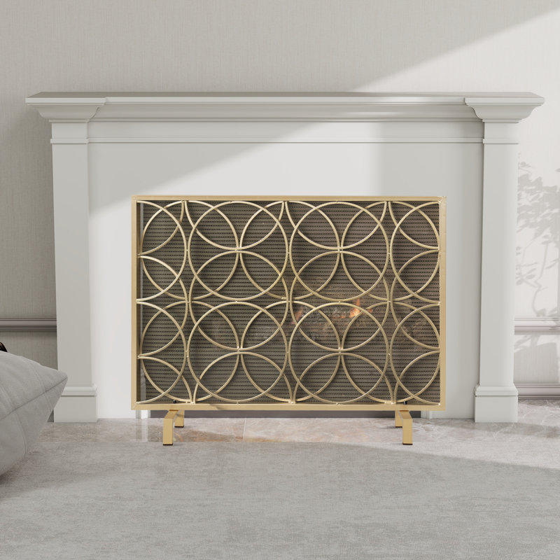 Fireplace Screen, Gold