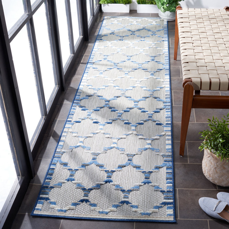 Dellena Performance Geometric Indoor/Outdoor Area Rug, Rectangle 9' x 12'