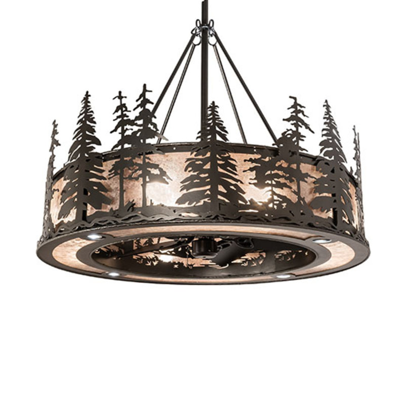 Tall Pines Downrod Ceiling Fan