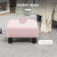 Repose-pieds repose-pieds, petit tabouret avec revêtement en tissu de lin et pieds en plastique, repose-pieds cubique pour le salon, gris-845236552