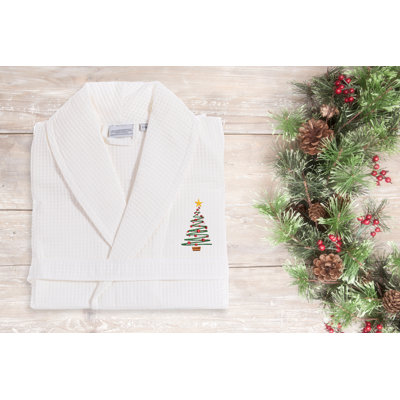 Peignoir de coton brodé 100% coton turque