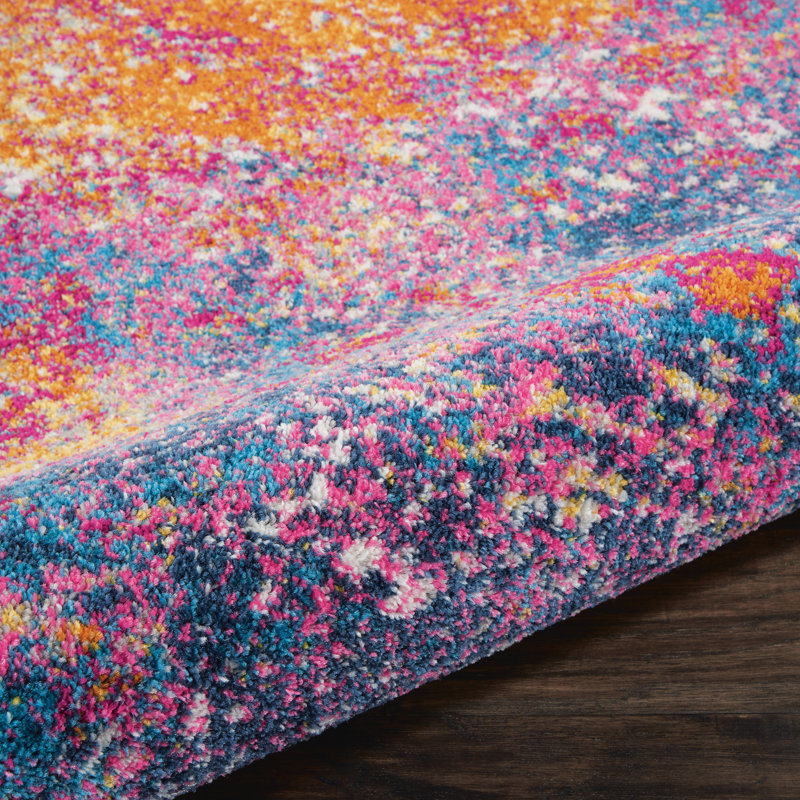 Liiam Abstract Indoor Rug, Square 5'3"