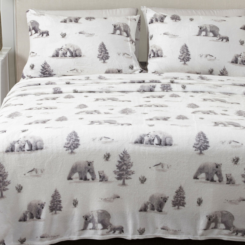 Ensembles de draps en velours ultra doux, Reine, Ours polaires du pôle Nord