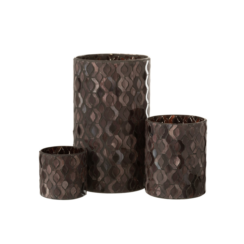 Cozy Glass Tabletop Hurricane, 22.5cm H x 12.5cm W x 12.5cm D