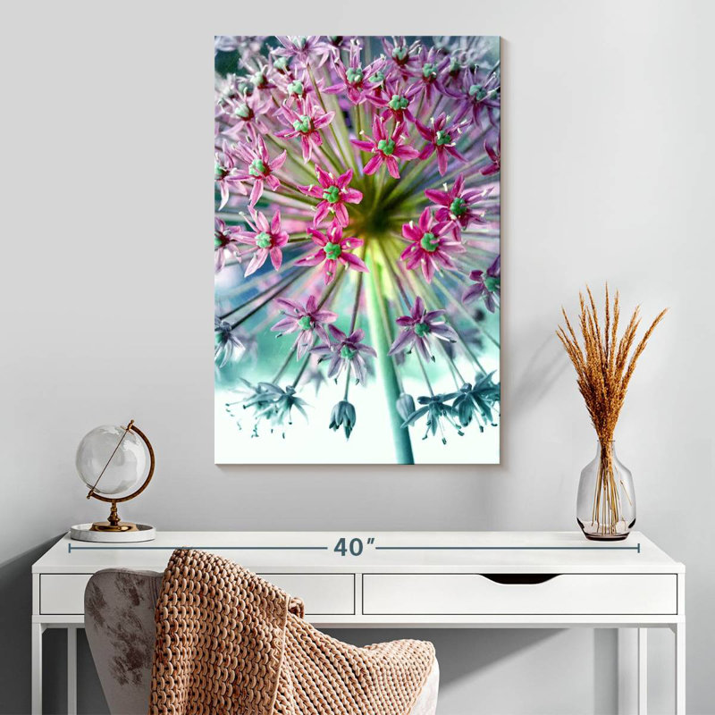 Harnek rose allium turquoise, H 30 po x l 20 po